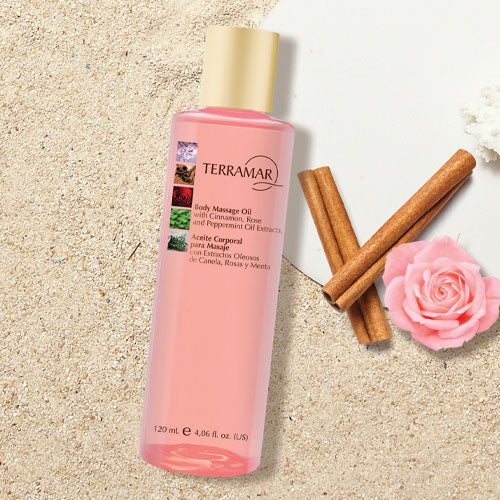 BODY MASSAGE OIL WITH NATURAL OIL EXTRACTS 4,06 fl.oz.